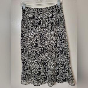 Y2K Paisley A - Line Silk Skirt